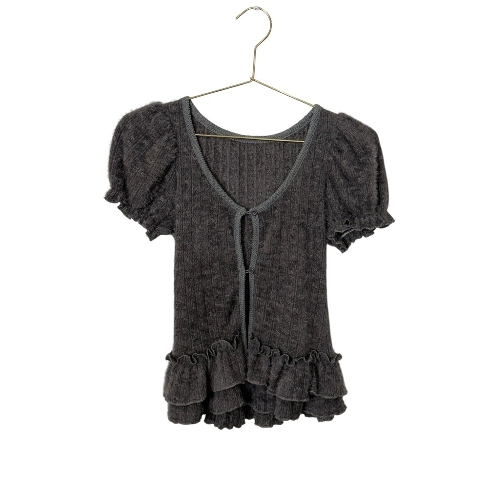 Unbranded Charcoal  Coquette Cardigan, Small